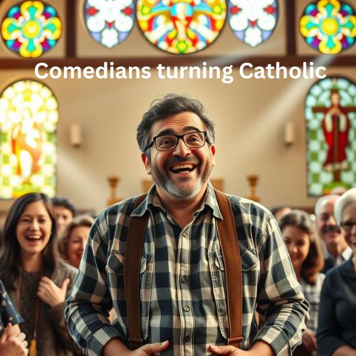 Comedians turning Catholic